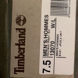 Men field timberland boots size 7.5